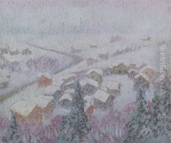 View Of Gstaad Oil Painting by William Samuel Horton