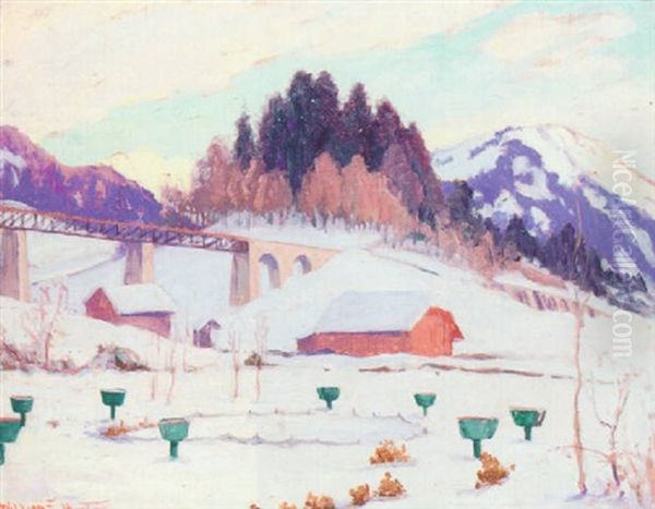 Gstaad Oil Painting by William Samuel Horton