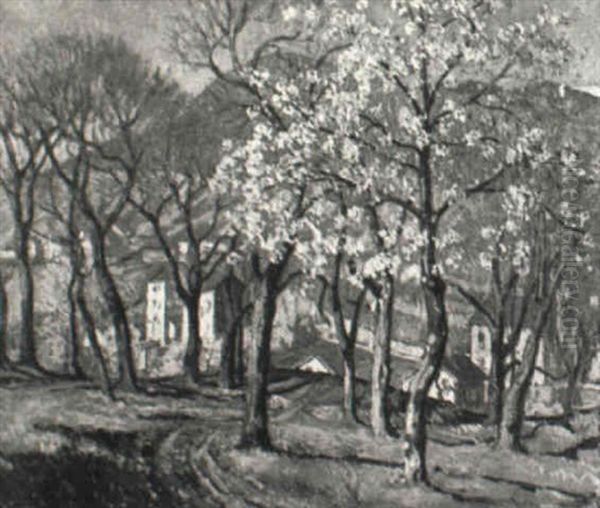 Spring Landscape Oil Painting by William Samuel Horton