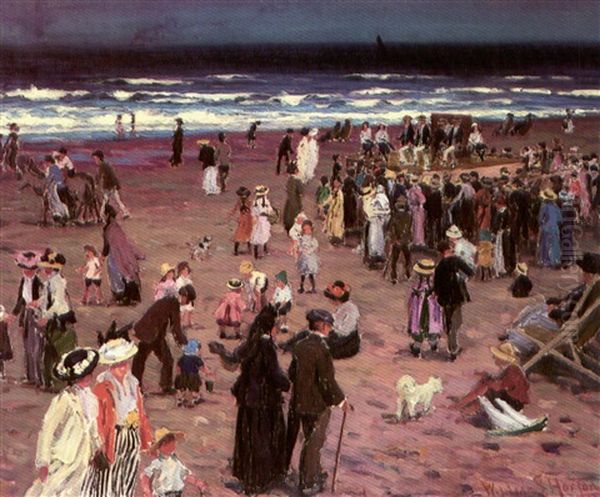 La Plage A Whitby Oil Painting by William Samuel Horton