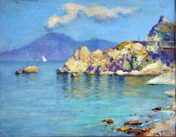 Napoli Oil Painting by Carlo Adolfo Barone