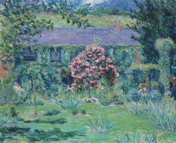 La Maison De Monet A Giverny Oil Painting by Blanche Hoschede-Monet