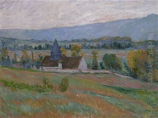 L'eglise De Giverny Oil Painting by Blanche Hoschede-Monet