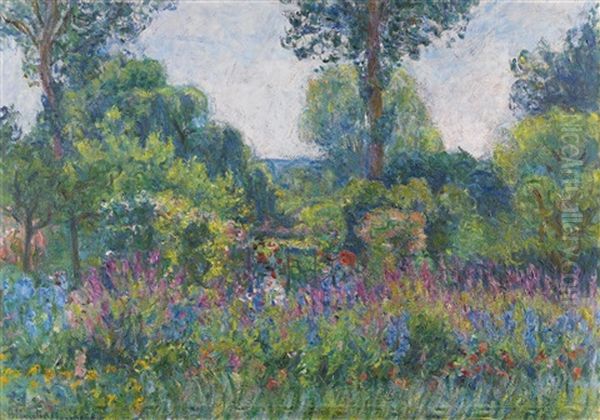 Le Jardin Et Les Fleurs Oil Painting by Blanche Hoschede-Monet