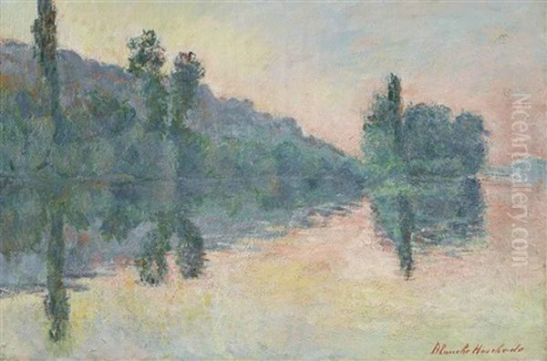 Bords De Seine, Pres De Vernon Oil Painting by Blanche Hoschede-Monet