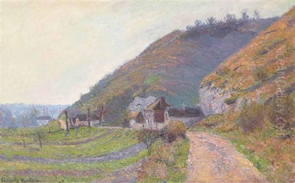 Une Route Pres De Giverny Oil Painting by Blanche Hoschede-Monet