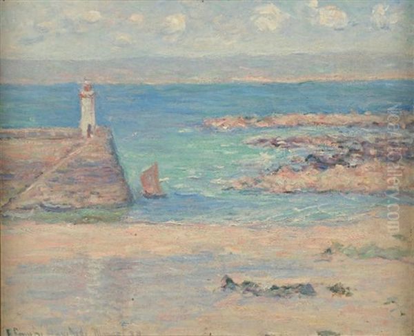 Belle-ile En Mer Oil Painting by Blanche Hoschede-Monet