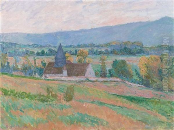 L'eglise De Giverny Oil Painting by Blanche Hoschede-Monet