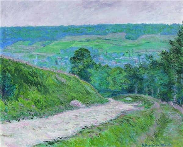 La Cote Vieille A Canteleu Oil Painting by Blanche Hoschede-Monet