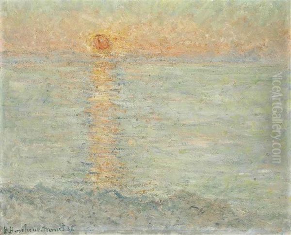 Soleil Levant Oil Painting by Blanche Hoschede-Monet