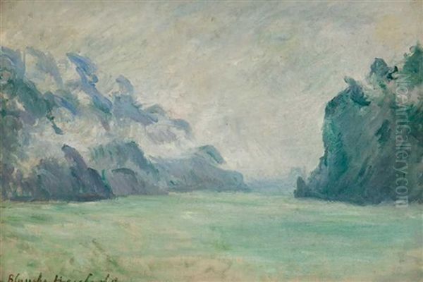 Lac De Montagne Oil Painting by Blanche Hoschede-Monet