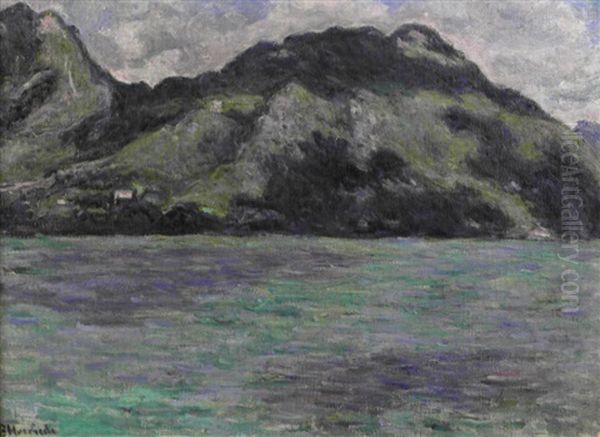 Le Lac Au Pied De La Montagne Oil Painting by Blanche Hoschede-Monet