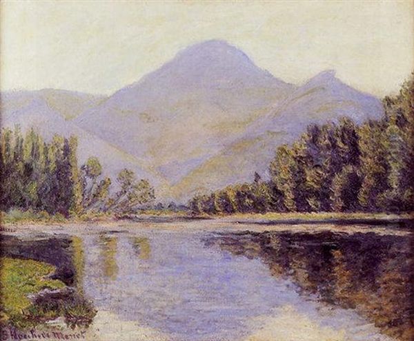 Le Lac De Montagne Oil Painting by Blanche Hoschede-Monet