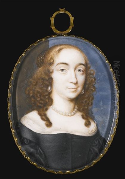 Portrait Of A Lady by John Hoskins the Elder