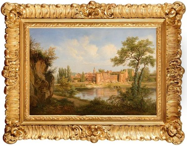 Le Chateau En Ruine Oil Painting by Edouard Jean Marie Hostein