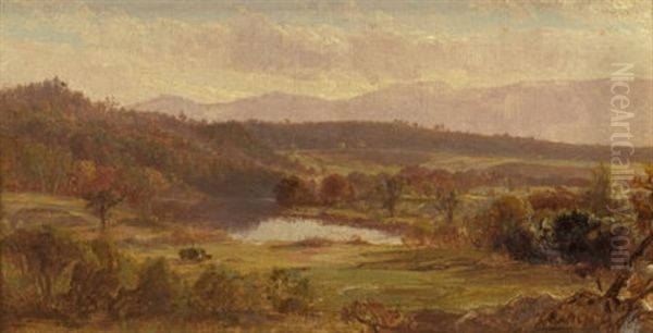 Haying In The Catskills Oil Painting by Thomas H. Hotchkiss