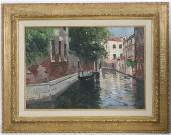 Kanaal In Venetie Oil Painting by Charles Houben