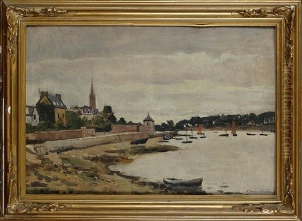 Vue De Bretagne Oil Painting by Charles Houben