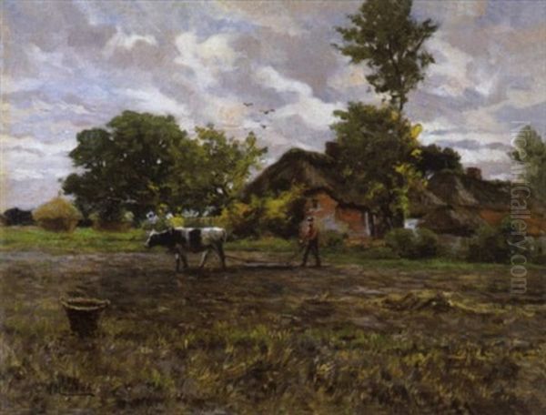 Veldwerk Oil Painting by Henri Houben