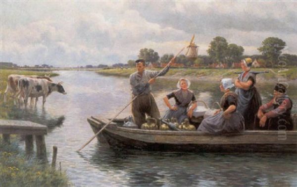 De Overzet Oil Painting by Henri Houben