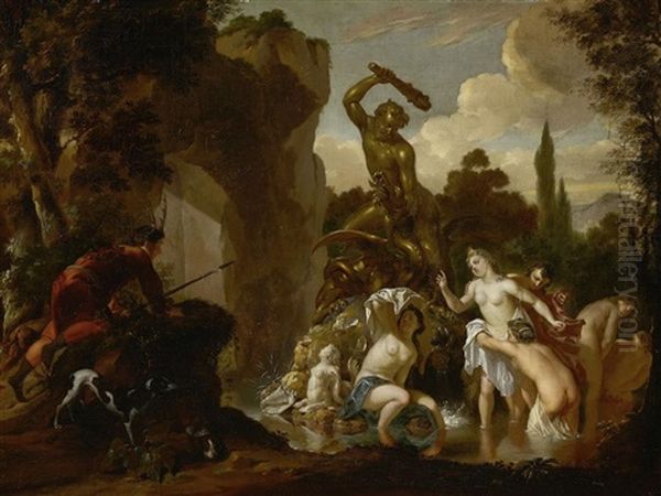 Diana And Actaeon Oil Painting by Arnold Houbraken