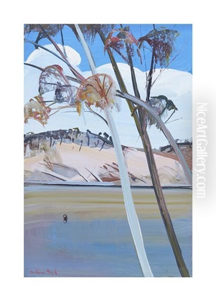 Shoalhaven Riverside And Swan, C.1984 Oil Painting by Arthur Boyd Houghton