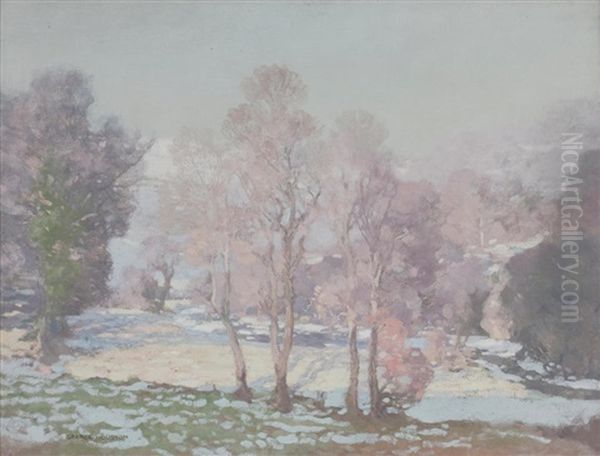 Dalry In Winter Oil Painting by George Houston