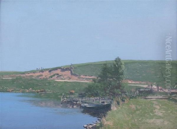 Summer, Possibly Loch Dunoon Oil Painting by George Houston