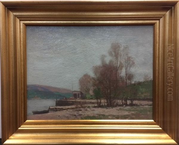 The Boathouse, Loch Fyne Oil Painting by George Houston