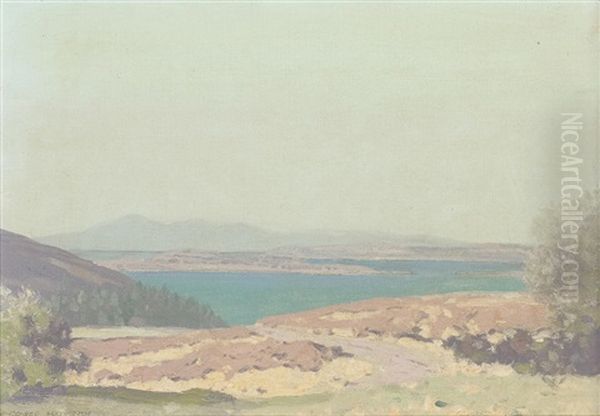 The Clyde From Above Fairlie Oil Painting by George Houston