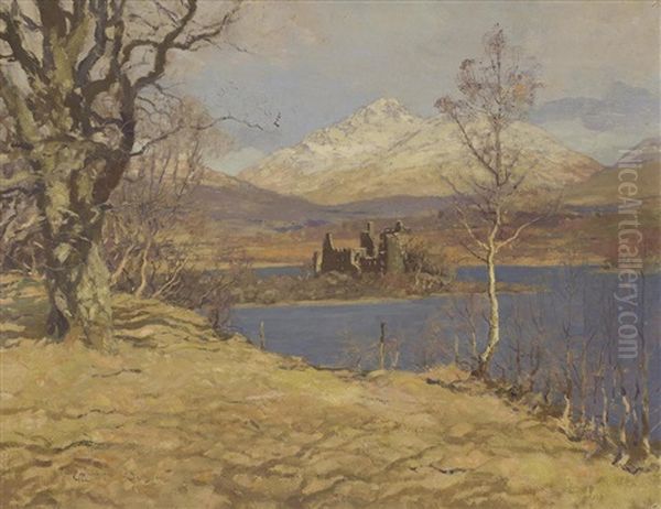 Kilchurn Castle Oil Painting by George Houston