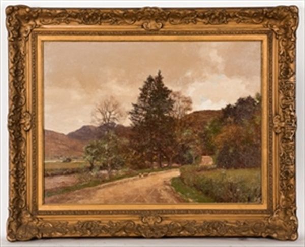 The Long, Winding Road In Argyll Oil Painting by George Houston