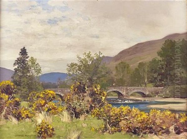 Loch Fyne, Near Douglas Bridge Oil Painting by George Houston