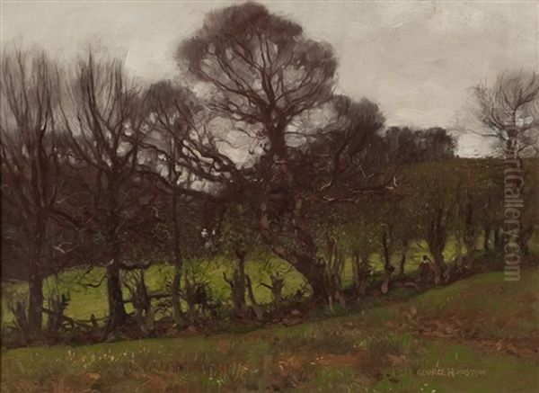 The Lynn Glen, Dalry Oil Painting by George Houston