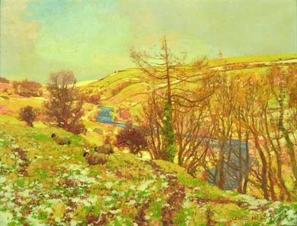 Early Spring (ayrshire?) Oil Painting by George Houston