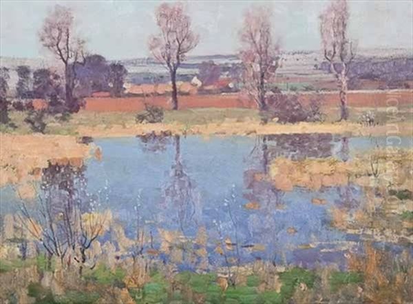 Autumn Morning Oil Painting by George Houston