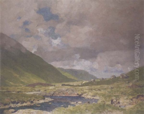 Summer Landscape Near The Rest And Be Thankful, Argyll Oil Painting by George Houston