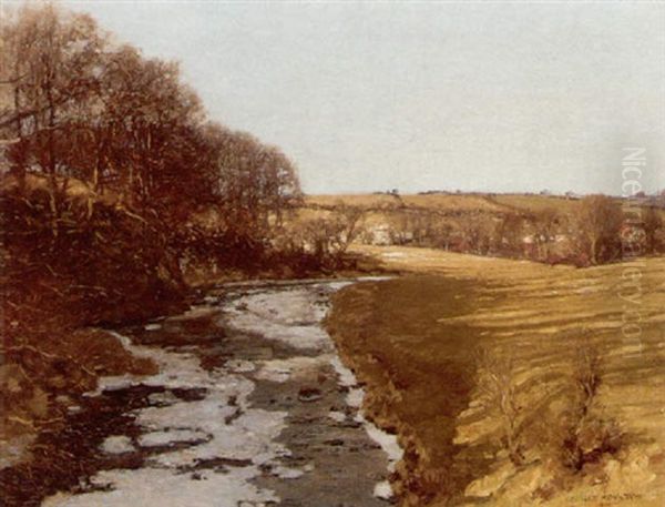 Caaf Water, Near Dalry Oil Painting by George Houston