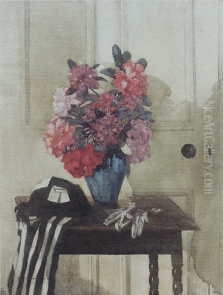 Still Life With Racing Colours Oil Painting by George Houston