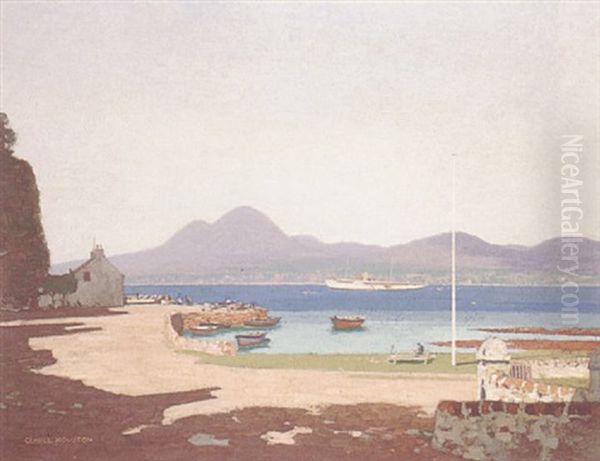 The Paps Of Jura From Isla Oil Painting by George Houston