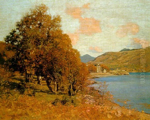 Dunderave Castle - Loch Fyne, Clan Home Of The Macnaughtons Oil Painting by George Houston