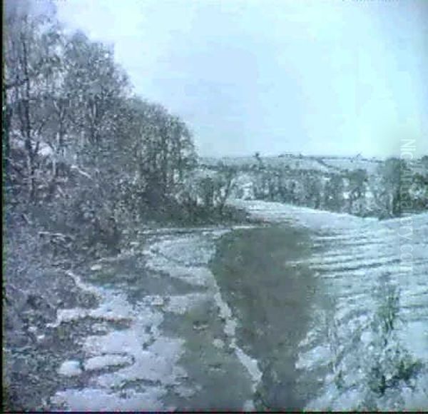 The River Stinghar, Ayrshire Oil Painting by George Houston