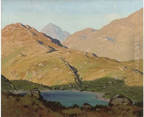 The Blue Lochan Oil Painting by Robert Houston