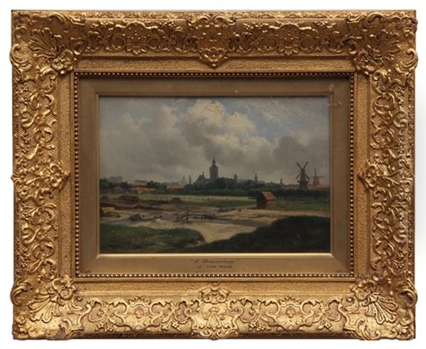 S Gravenhage Oil Painting by Bartholomeus Johannes Van Hove