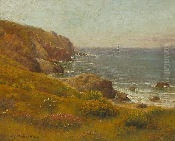 Coastal View Oil Painting by William Barr