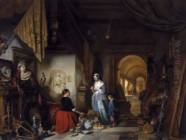 Selling The Estate Oil Painting by Hubertus van Hove