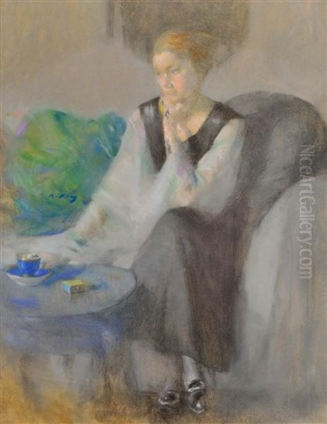 Reverie Oil Painting by Julia Beatrice How