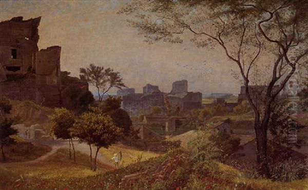 The Palatine, Rome Oil Painting by George (9th Earl of Carlisle) Howard