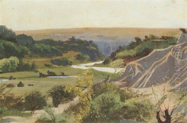 Kronstad, Walsh River Oil Painting by George (9th Earl of Carlisle) Howard