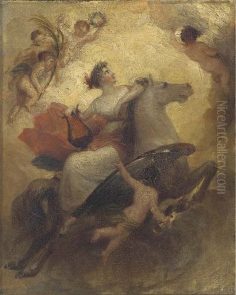 An Allegory Of Poetry Oil Painting by Henry Howard